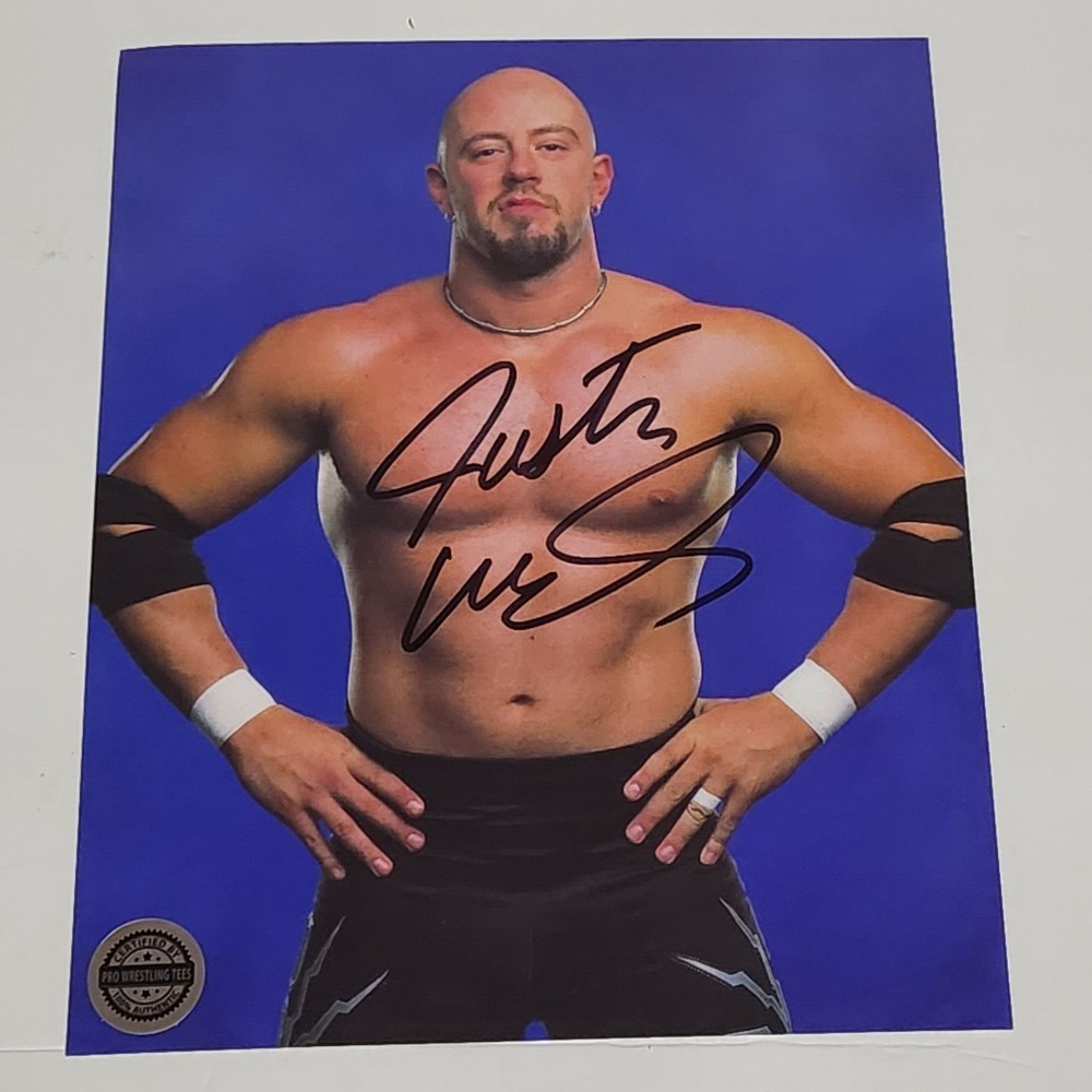 Justin Credible Pro Wrestling Crate Autographed Photo 8x10 Authentic ECW